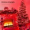 100 LED Red Christmas Lights, 8 Modes Red LED String Lights Outdoor Waterproof, Clear Wire LED Lights for Christmas,